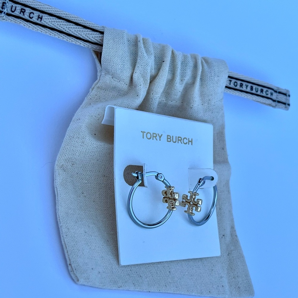 TORY BURCH Small Eleanor Hoop Earrings